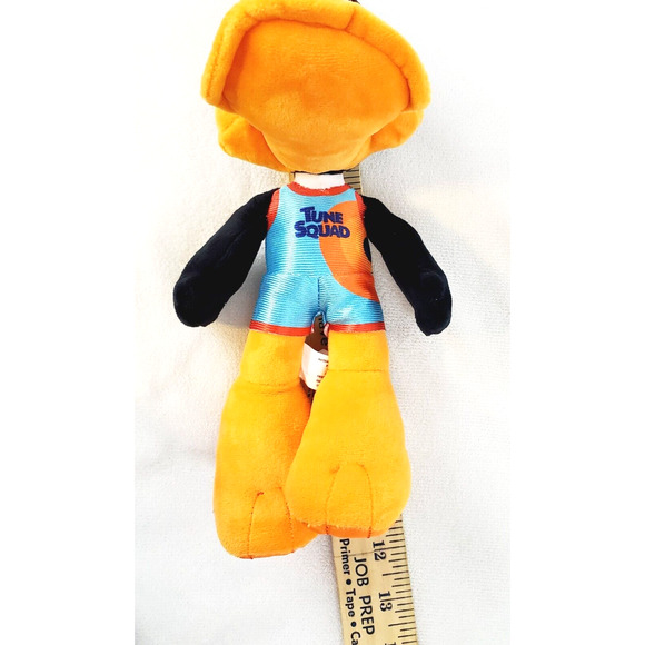 Space Jam Tune Squad Daffey Duck Plush Boy's 11" Black/Orange Toy Stuffed Animal - Picture 7 of 7